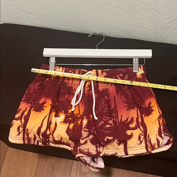 1558+Aloha Island Maroon and Gold Tie-Dye Athletic Shorts W/ Pockets - Picture 4 of 8